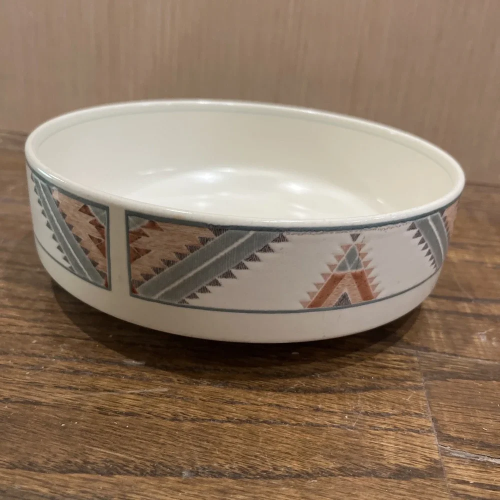 Vintage Mikasa Intaglio Santa Fe CAC24 Vegetable Bowl Serving Dish Southwestern